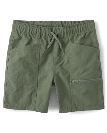 Boys Quick Dry Pull On Cargo Shorts 2-Pack