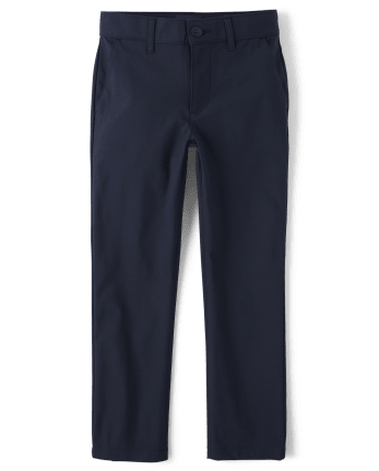 Boys Uniform Quick Dry Skinny Chino Pants 3-Pack