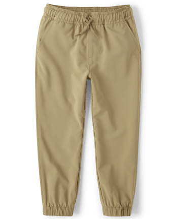 Boys Quick Dry Pull On Jogger Pants 2-Pack