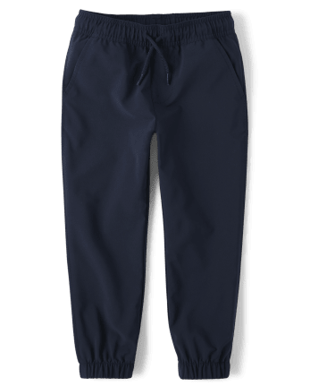 Boys Quick Dry Pull On Jogger Pants 2-Pack
