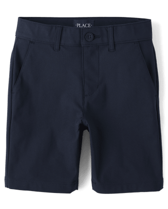 Paquete de 2 pantalones cortos chinos uniformes de secado rápido para niños