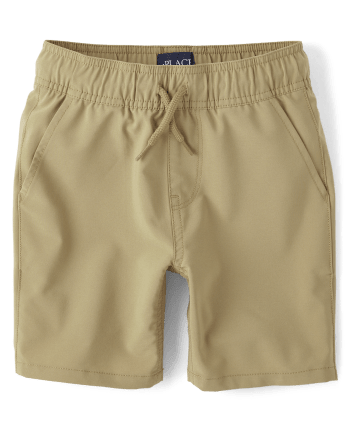 Boys Quick Dry Pull On Jogger Shorts 2-Pack