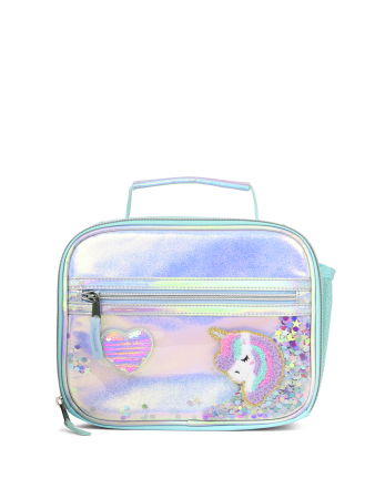 Girls Holographic Shakey Unicorn Backpack 3-Piece Set
