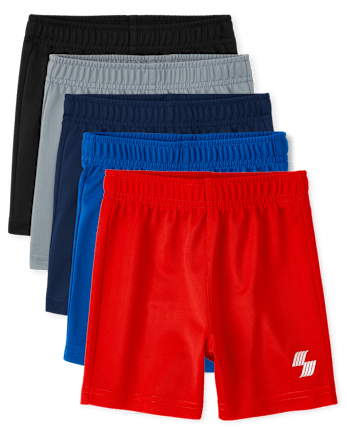 Baby And Toddler Boys Basketball Shorts 5-Pack