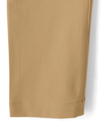 Pantalones chinos ajustados de secado rápido para uniforme para niños, paquete de 3