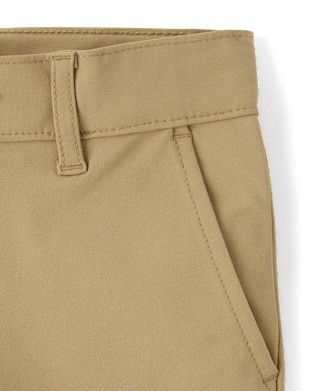 Paquete de 2 pantalones cortos chinos uniformes de secado rápido para niños