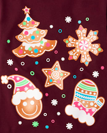 Girls Christmas Doodle Graphic Tee 3-Pack