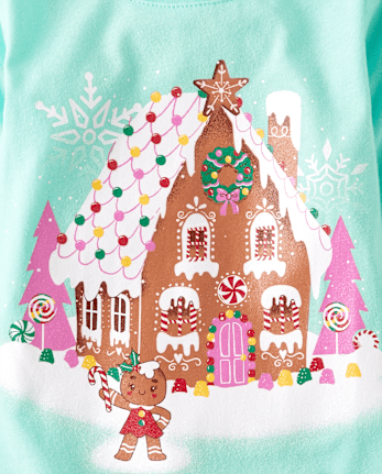 Baby And Toddler Girls Christmas Dessert Graphic Tee 2-Pack