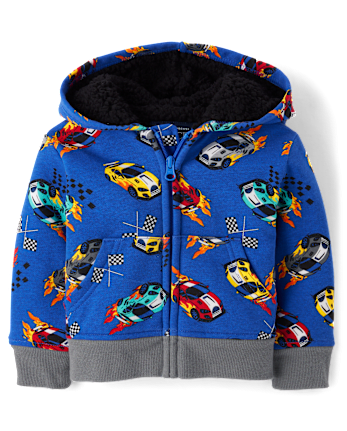 Baby And Toddler Boys Racecar Fleece 2-Piece Outfit Set