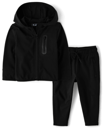 Baby And Toddler Boys Zipper 2-Piece Outfit Set