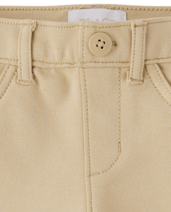 Girls Uniform Ponte Knit Pull On Flare Pants 2-Pack