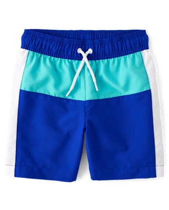 Boys Colorblock Rashguard Swimsuit