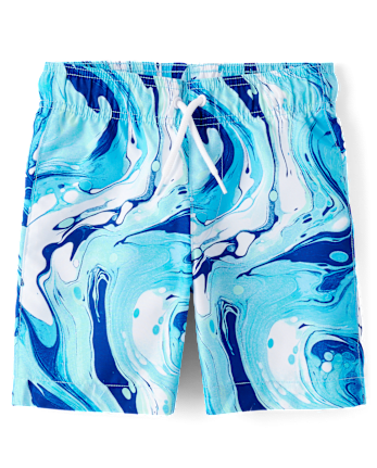 Boys Marble Rashguard Swimsuit
