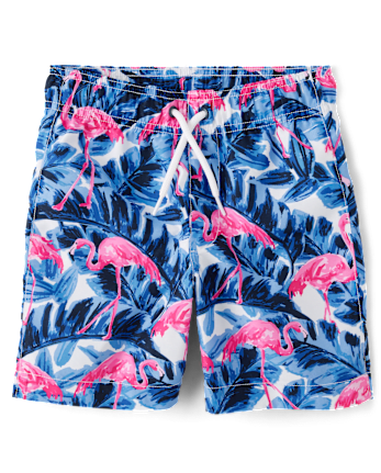 Boys Flamingo Rashguard Swimsuit
