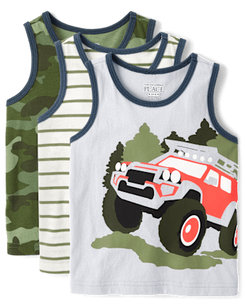 Baby And Toddler Boys Camo 6-Piece Outfit Set