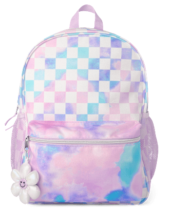 Girls Checkered Backpack 2-Piece Set