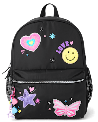 Girls Icon Patch Backpack 2-Piece Set