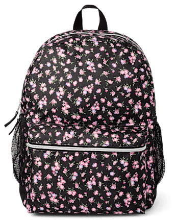Girls Floral Backpack 2-Piece Set