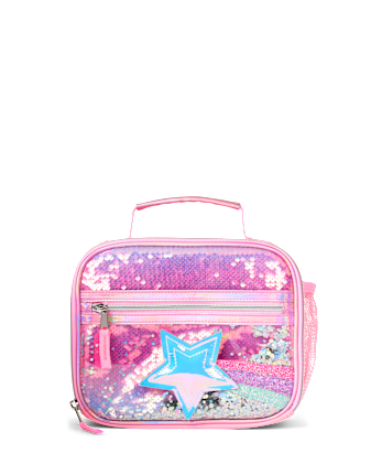 Girls Rainbow Sequin Shakey Star Backpack 2-Piece Set