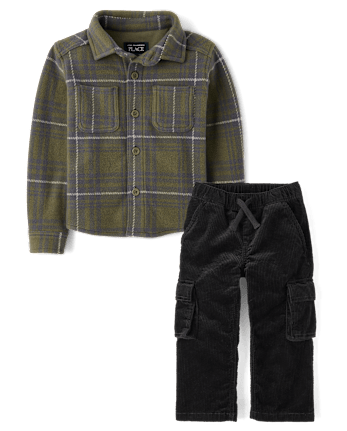 Baby And Toddler Plaid 2-Piece Outfit Set