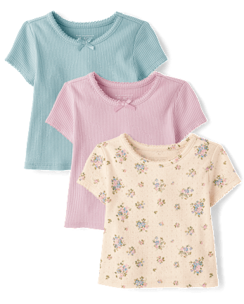 Baby And Toddler Girls Tee 3-Pack