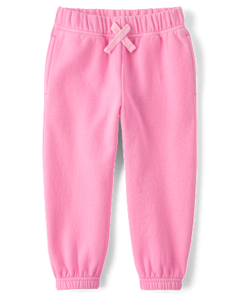Toddler Girls Garment Dyed Premium Fleece 2-Piece Outfit Set