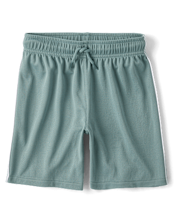 Kids Quick Dry Side Stripe Mesh 2-Piece Outfit Set