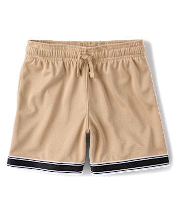 Boys Quick Dry Striped Hem 2-Piece Outfit Set