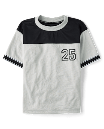 Boys Quick Dry Striped Hem 2-Piece Outfit Set