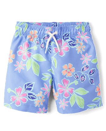 Boys Tropical Rashguard Swimsuit