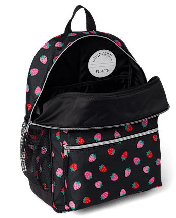 Girls Strawberry Backpack 2-Piece Set