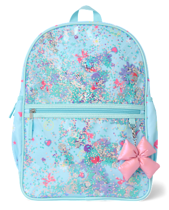 Girls Shakey Glitter Backpack 2-Piece Set
