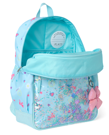 Girls Shakey Glitter Backpack 2-Piece Set