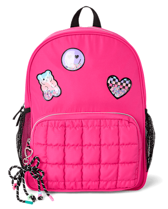 Girls Shakey Icon Patch Backpack 2-Piece Set