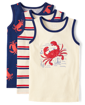 Baby And Toddler Boys Crab 6-Piece Outfit Set