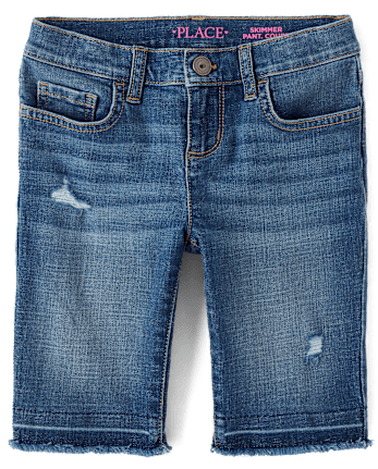 Girls Skimmer Jean Shorts 2-Pack