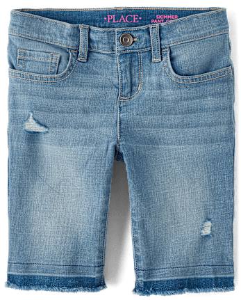 Girls Skimmer Jean Shorts 2-Pack