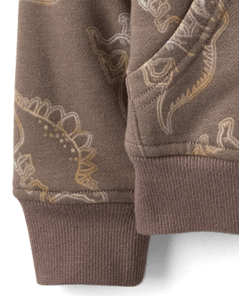 Baby And Toddler Boys Dino Premium Fleece 2-Piece Outfit Set - WEATHEREDOAK CL