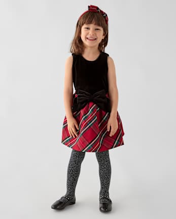 Toddler Girls Plaid 2-Piece Outfit Set - MULTI CLR