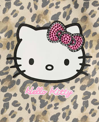 Girls Hello Kitty® And Friends Cheetah Premium Fleece 2-Piece Outfit Set - SEA SHELL