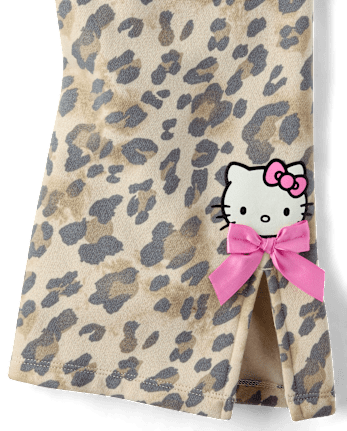 Girls Hello Kitty® And Friends Cheetah Premium Fleece 2-Piece Outfit Set - SEA SHELL