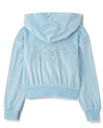 Girls Hello Kitty® Embroidered Velour 2-Piece Outfit Set - BLUE AIR