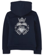 Girls fleece lined hotsell hoodie