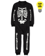 Children's place skeleton pajamas sales