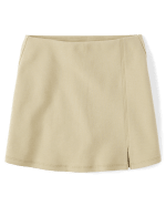 Girls Uniform Ponte Knit A Line Skort TAN The Children s Place