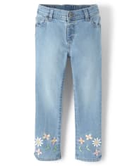 Details about  / New Gymboree 12-18m Girls Daisy Flower Chambray Overalls Pants Denim Blue Jeans