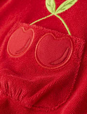 Cache-maillot brodé pour filles - Very Cherry