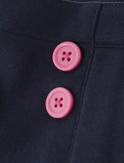 Girls Ponte Skort - Playful Poppies