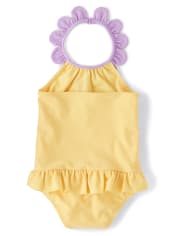 Girls Flower One Piece Swimsuit - Pocketful Of Posies