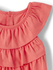 Girls Ruffle Romper - Fairy Blossom